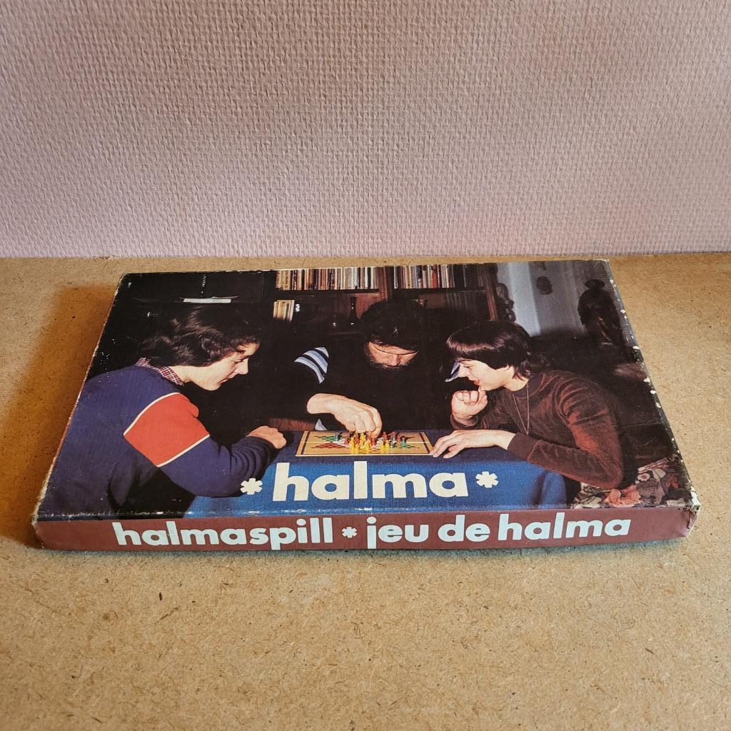 Spel: Vintage Halma, Een of twee spelers, Ophalen of Verzenden, Gebruikt