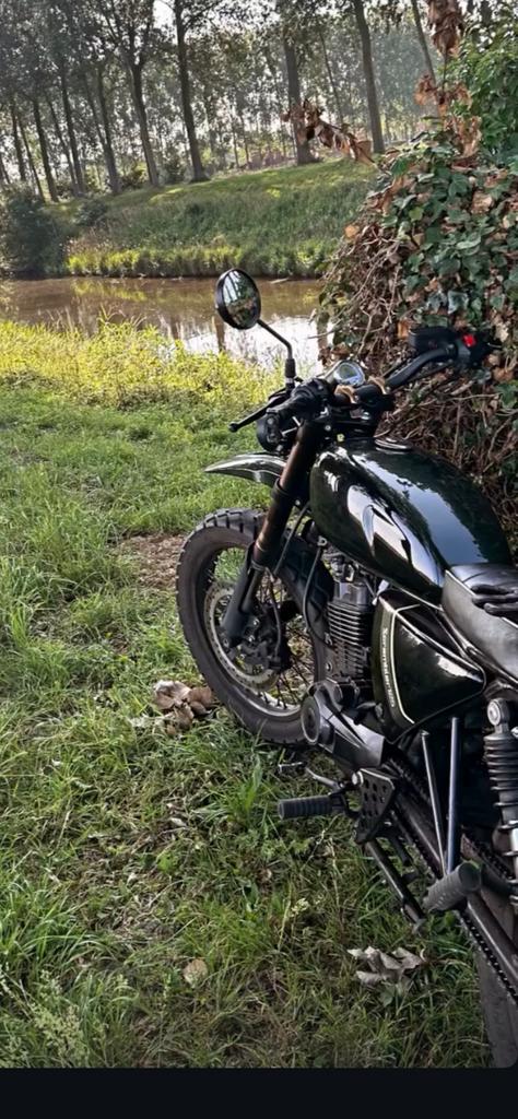 Hanway scrambler 125cc, Vélos & Vélomoteurs, Autres marques, 125 cm³, 5 vitesses, Comme neuf