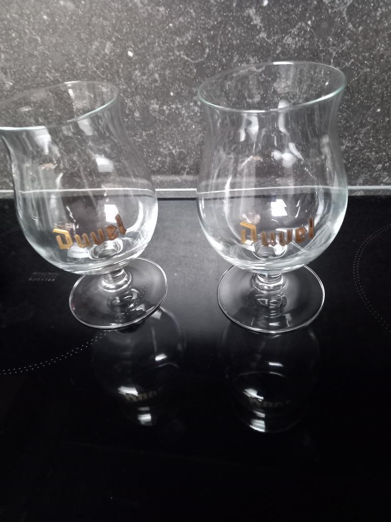 Set van 2 bierglazen DUVEL - 33 cl, Verzamelen, Ophalen of Verzenden, Duvel