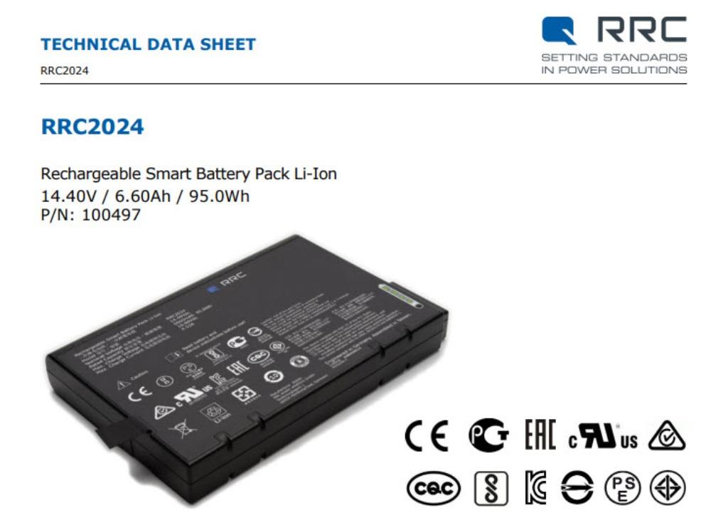 RRC2024 Rechargeable Battery  14.4 V Lithium Ion  6600mAh, Ophalen of Verzenden, Zo goed als nieuw