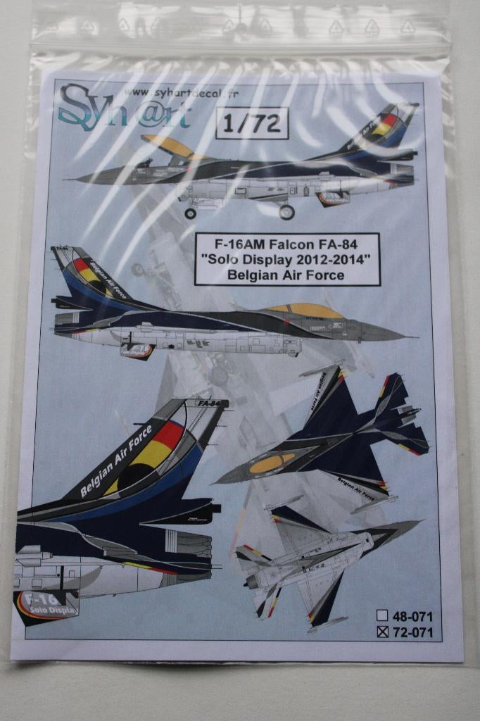 decals f-16 schaal 1/72, Hobby en Vrije tijd, Ophalen of Verzenden, Nieuw, 1:72 tot 1:144, Vliegtuig