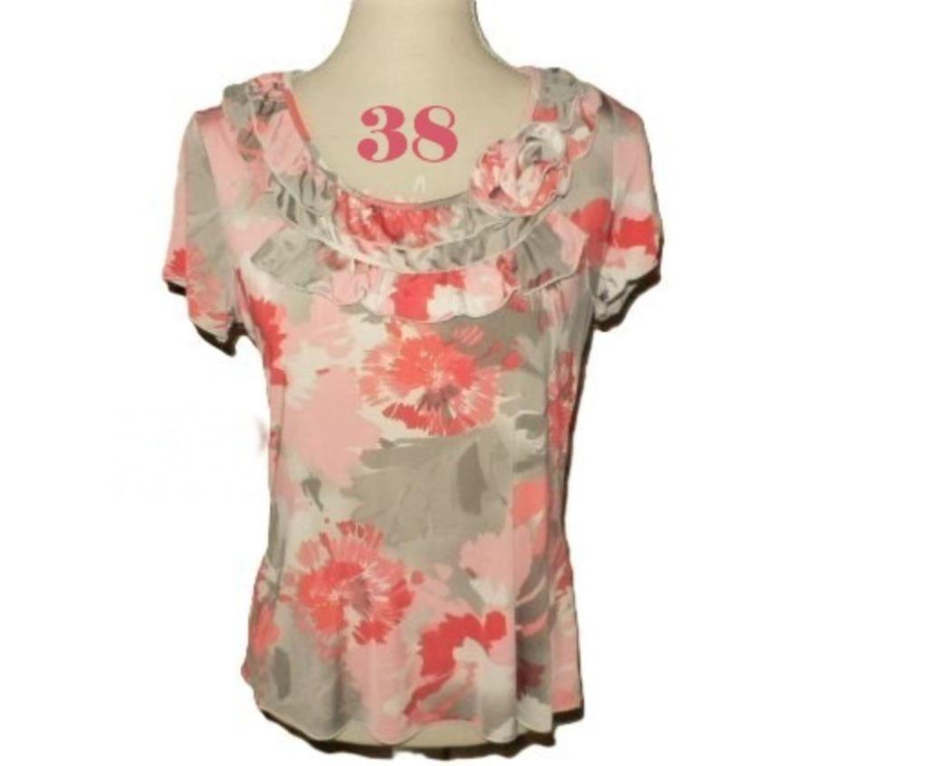 (97)- blouse femme t.38 grise et rose - armand thiery -, Vêtements | Femmes, Armand thiery, Taille 38/40 (M), Enlèvement ou Envoi