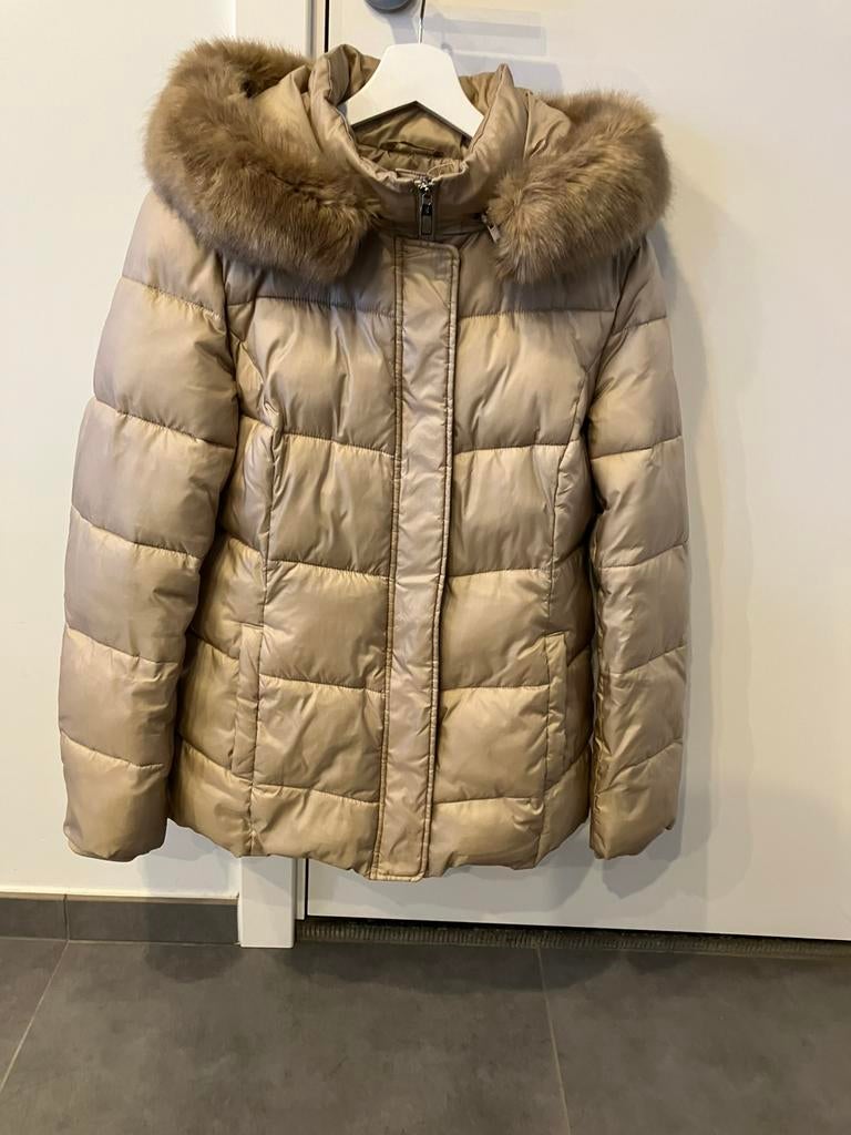 Anorak met afneembare kap River Woods Medium, Kleding | Dames, Jassen | Winter, Ophalen, Zo goed als nieuw, Maat 38/40 (M), Beige