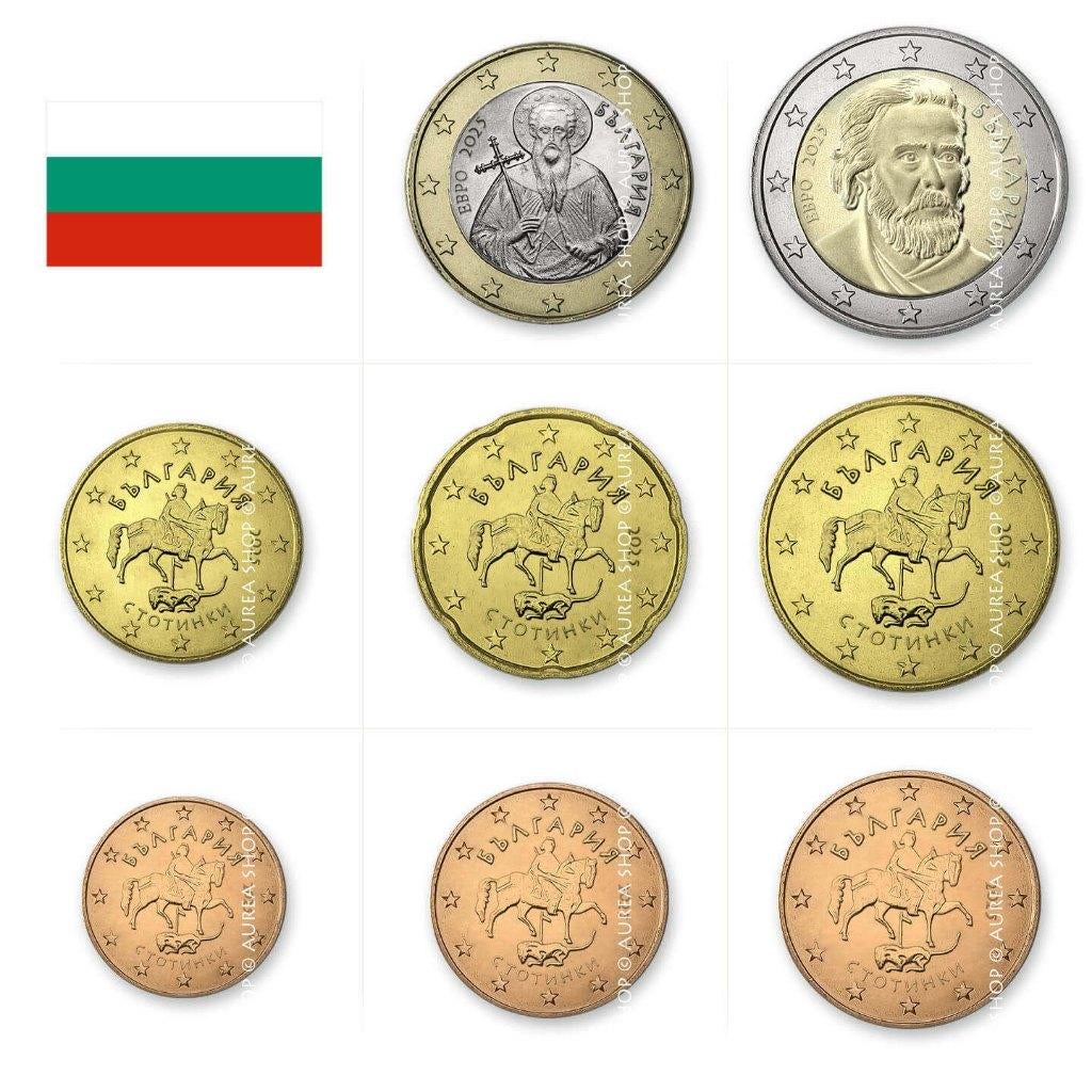 Bulgarije 2026 - 1 cent - 2 euro - UNC, Ophalen of Verzenden, Overige waardes, Setje
