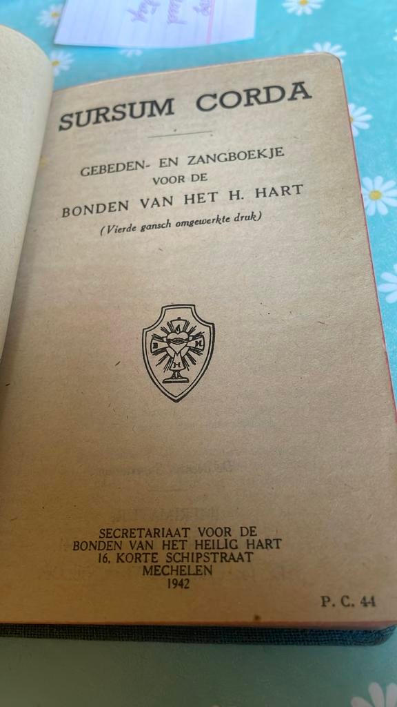 Gebeden- en zangboeken Sursum Corda 1942, Ophalen of Verzenden