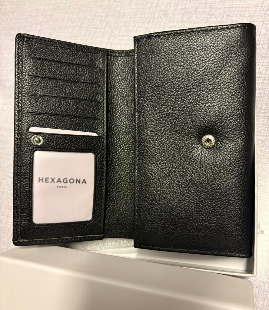 Portefeuille Hexagona cuir modèle 467779 collection confort, Enlèvement ou Envoi, Neuf, Noir, Autres marques