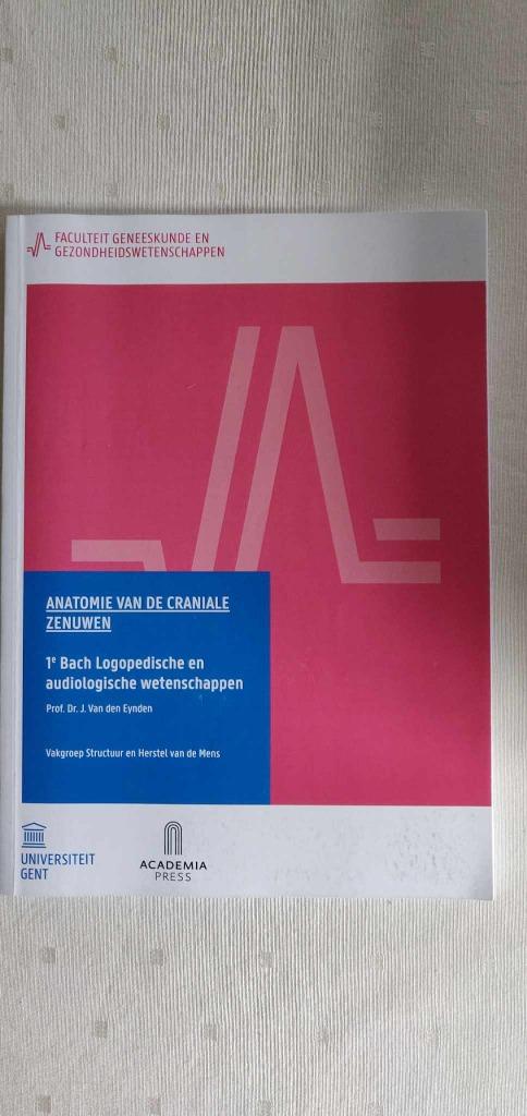Anatomie van de craniale zenuwen, Boeken, Ophalen of Verzenden, Zo goed als nieuw, Overige niveaus, Acco