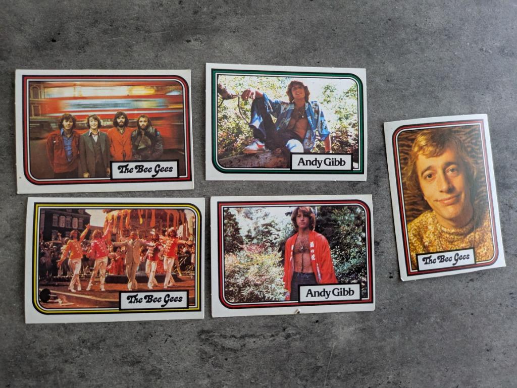 CARTES MONTY GUM BEE GHOST ANDY GIBB 5X ANNO 1978, Envoi