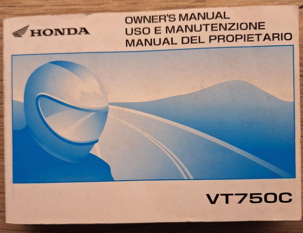 Manuel d'utilisation de la Honda VT750C authentique, Enlèvement ou Envoi, Honda
