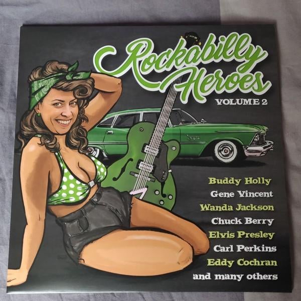 Various – Rockabilly Heroes Volume 2 (Green Vinyl) (LP), Ophalen of Verzenden, Zo goed als nieuw, Overige formaten