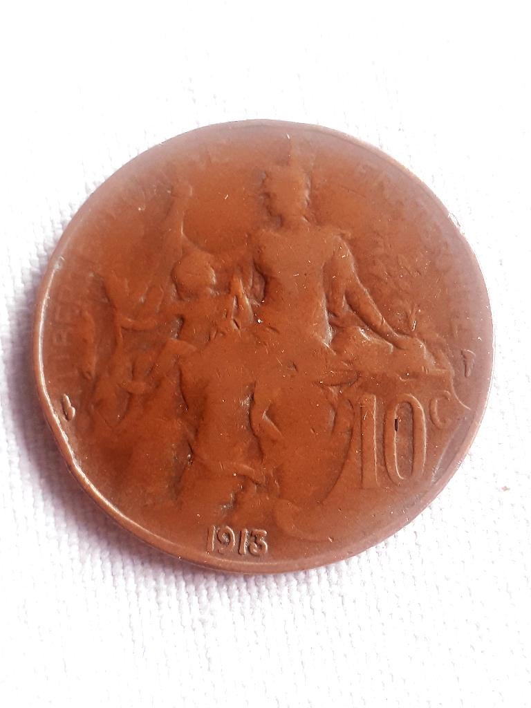 FRANKRIJK : 10 CENTIMES 1913 MARIANNE KM 843, Verzenden, Frankrijk