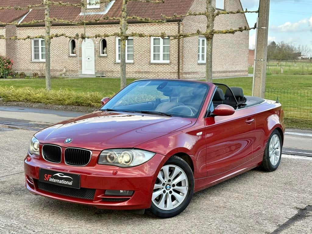 BMW 120i Cabrio Leder Cruise Xenon Zetelverw ZO MEEPAKKEN, Auto's, 1 Reeks, Cabriolet, Leder, Bedrijf