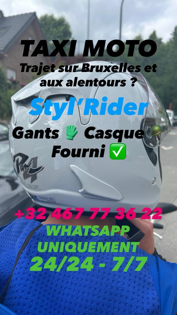 TAXI MOTO BRUXELLES 7/7 24/24, Offres d'emploi