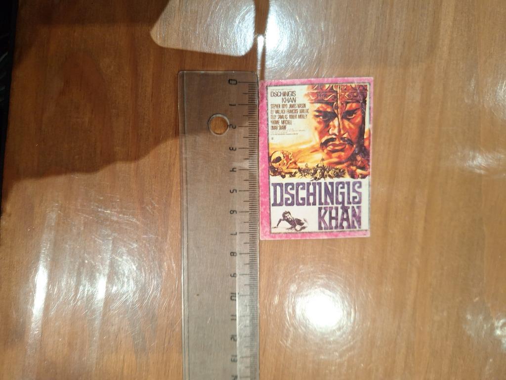 Vintage Kaartje film Dsghingis Khan (1965), Ophalen of Verzenden, Gebruikt, Film, Foto of Kaart