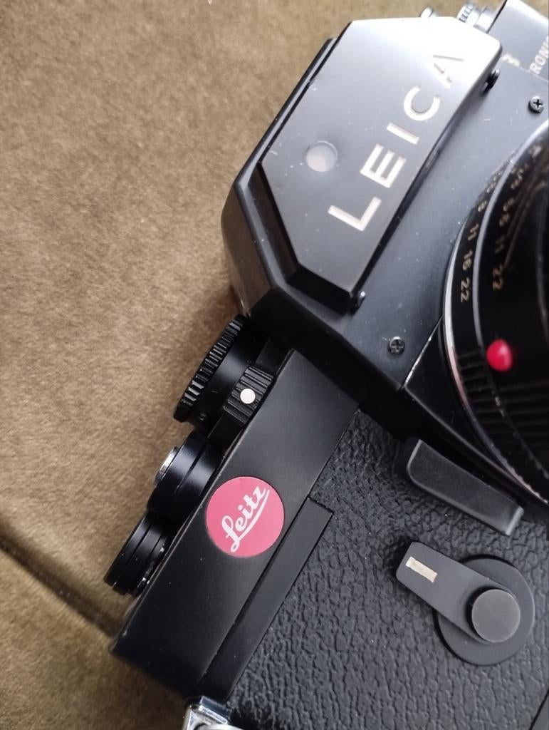 Leica R3 Electronic avec objectif Leica Elmarit 90 mm 2,8, A, Enlèvement ou Envoi, Utilisé, Reflex miroir, Leica