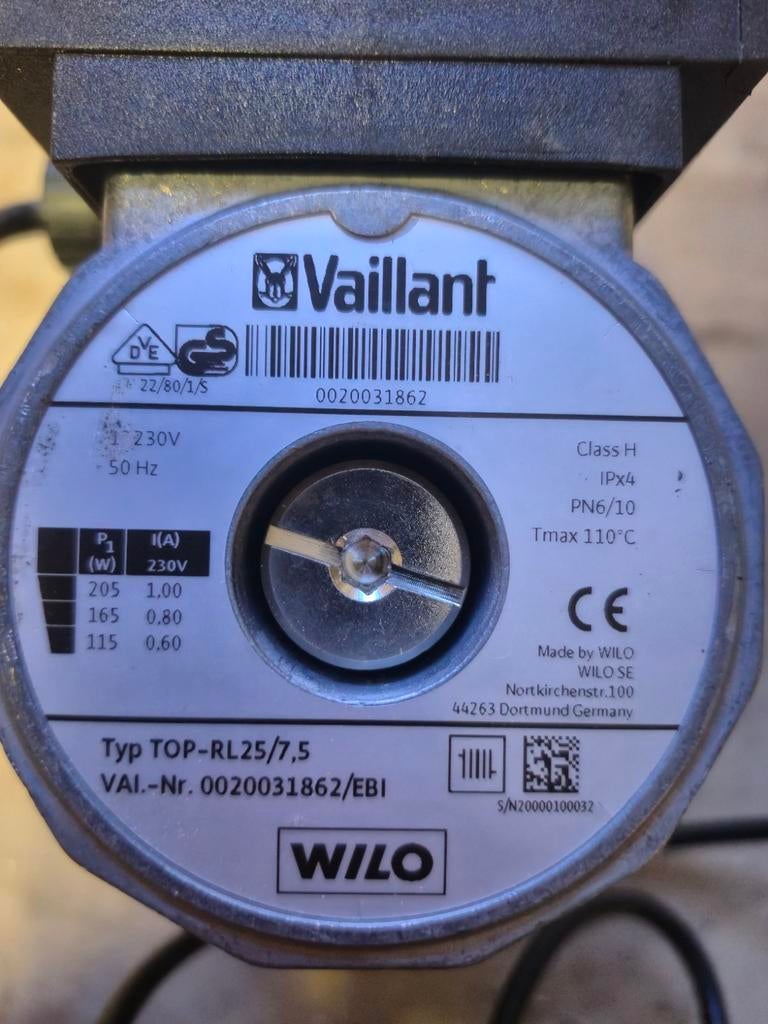 Wilo (Vaillant) TOP-RL 25/7,5, Ophalen, Gebruikt