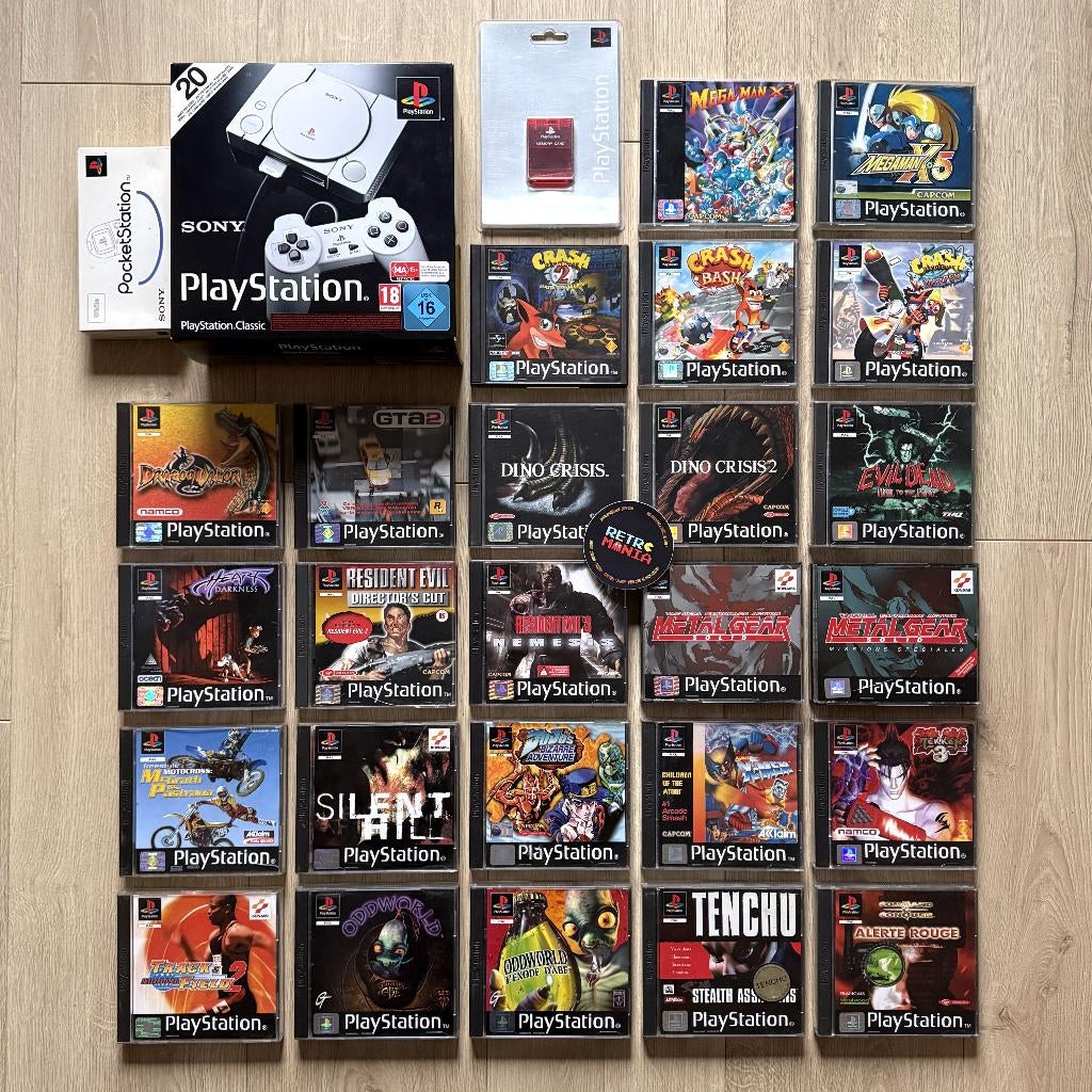 PlayStation 1 Classic Mini-console + games, Games en Spelcomputers, Games | Sony PlayStation 1, Zo goed als nieuw, Ophalen of Verzenden