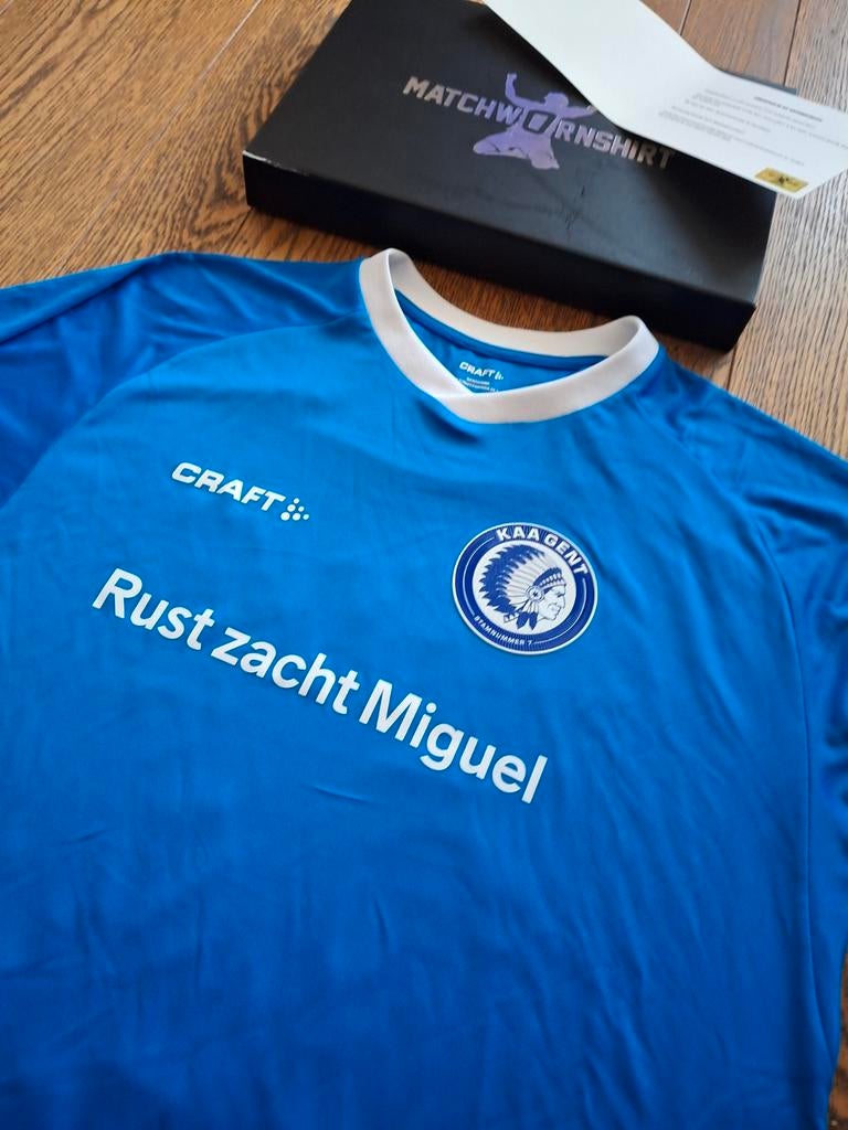 Matchworn shirt Darko Lemajic KAA Gent, Enlèvement ou Envoi, Maillot