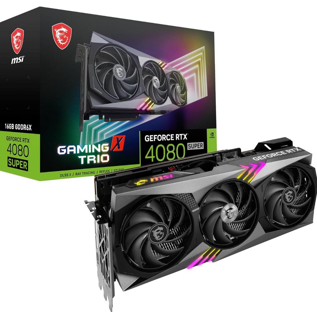 MSI RTX 4080 SUPER 16G GAMING X TRIO, Computers en Software, Videokaarten, Ophalen of Verzenden, Zo goed als nieuw