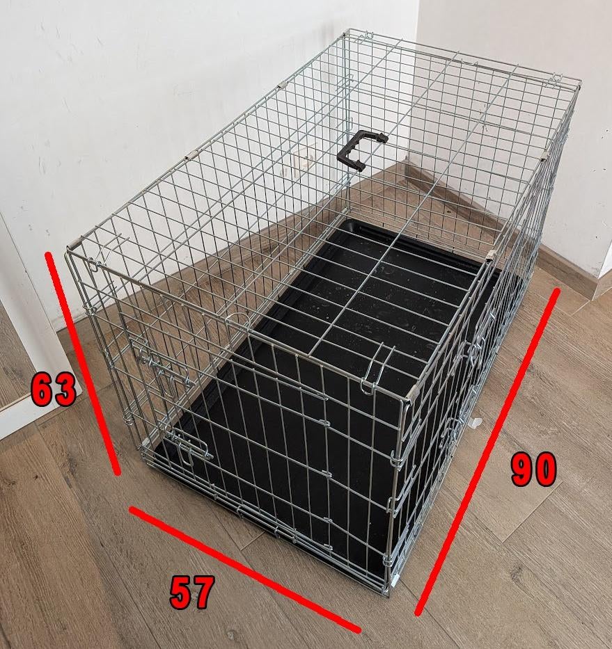 Cage chien NEUVE taille L L90xl57xH63cm, Animaux & Accessoires, Caisses pour chiens, Neuf, Enlèvement