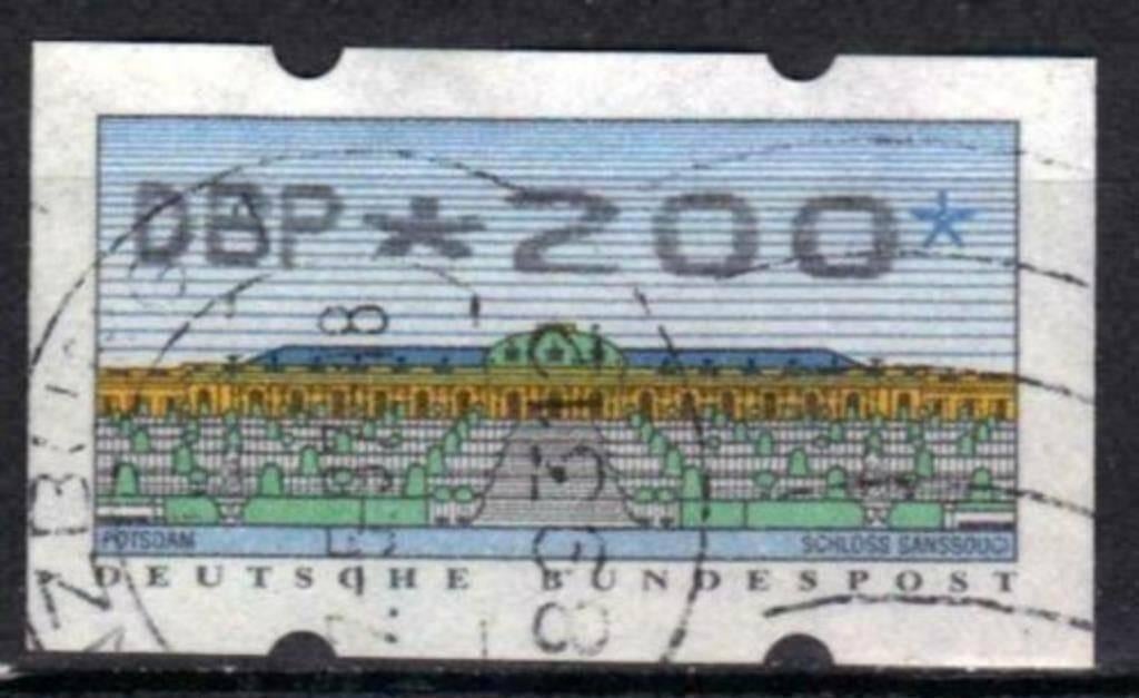 Allemagne 1993 - Yvert 2Distri - Timbres automatiques (ST), Envoi, Affranchi