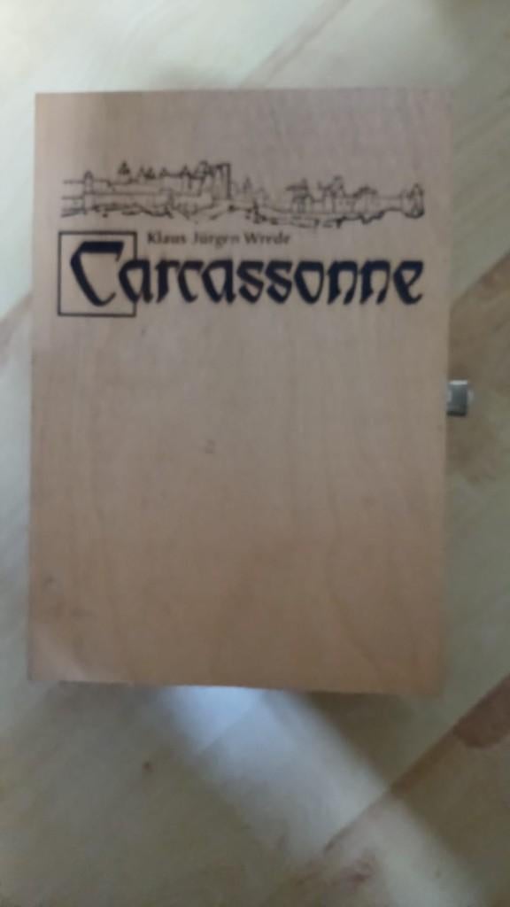 bordspel basisspel Carcassonne oude editie in koffer 999, Vijf spelers of meer, Verzenden, Zo goed als nieuw, 999 Games