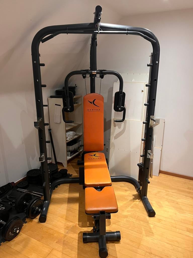 Homegym complet / Salle de musculation avec accessoires, Sports & Fitness, Enlèvement, Utilisé, Jambes