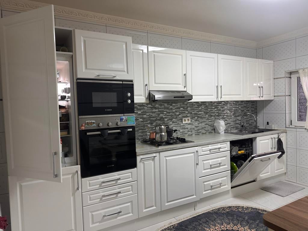 4m breedte 2,40 hoogte, Huis en Inrichting, Keuken | Complete keukens, Ophalen, Gebruikt, Wit