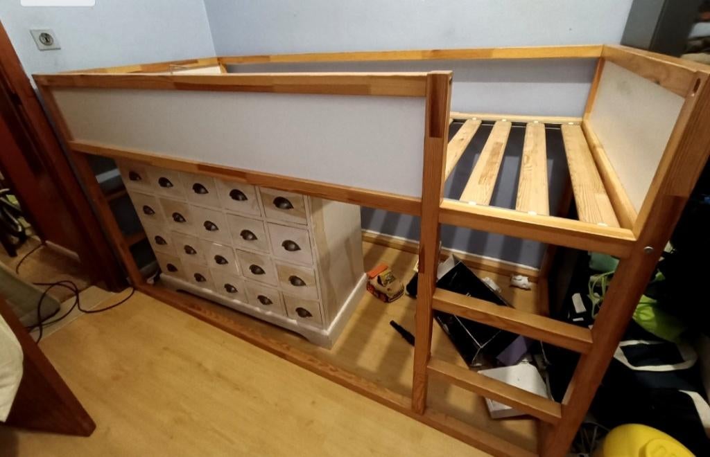 Bed 90 x 200, op 2 manieren te plaatsen, Ophalen, Gebruikt, 90 cm, Eenpersoons