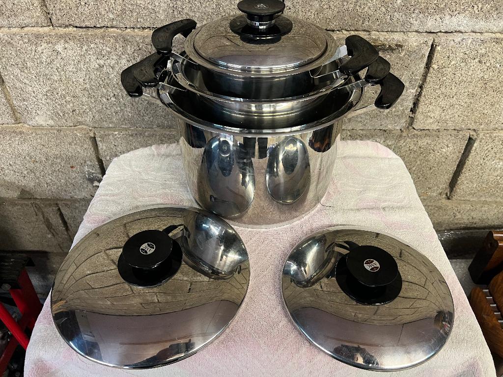 3 nieuwe mac-pannen, Huis en Inrichting, Ophalen of Verzenden, Nieuw, Inox, Pannenset