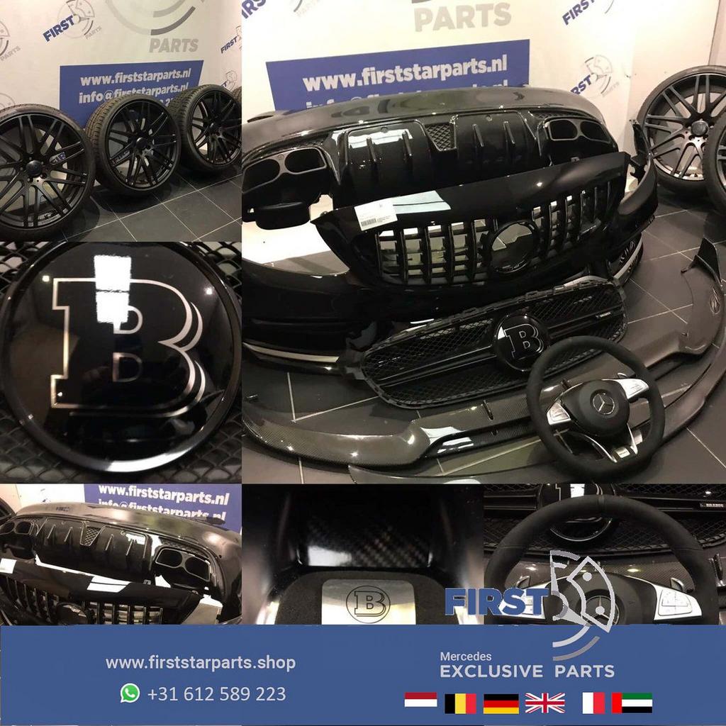 W205 C63 S BRABUS 600 PAKKET BUMPERS CARBON VELGEN STOELEN V, Gebruikt, -, Ophalen of Verzenden, -