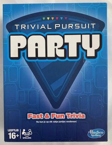 Jeu de plateau Trivial Pursuit Party Hasbro Dutch Complete, Envoi, Comme neuf, Hasbro