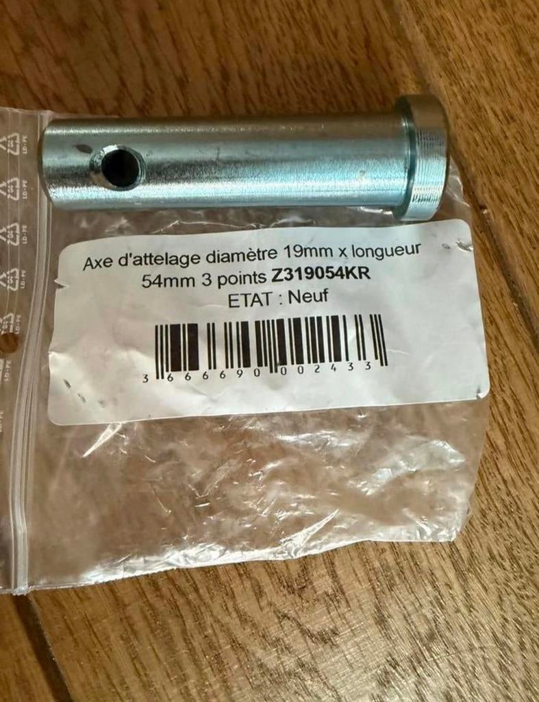 cyclingcolors Hitch as diameter 19mm x lengte 54mm, Pin, Doe-het-zelf en Bouw, Ophalen of Verzenden, Nieuw