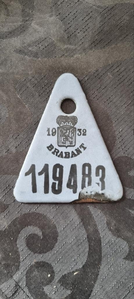 Fietsplaat BRAB 1932, Ophalen of Verzenden