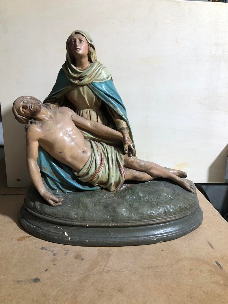 Beeld Jezus en Maria, Antiquités & Art, Antiquités | Objets religieux, Enlèvement
