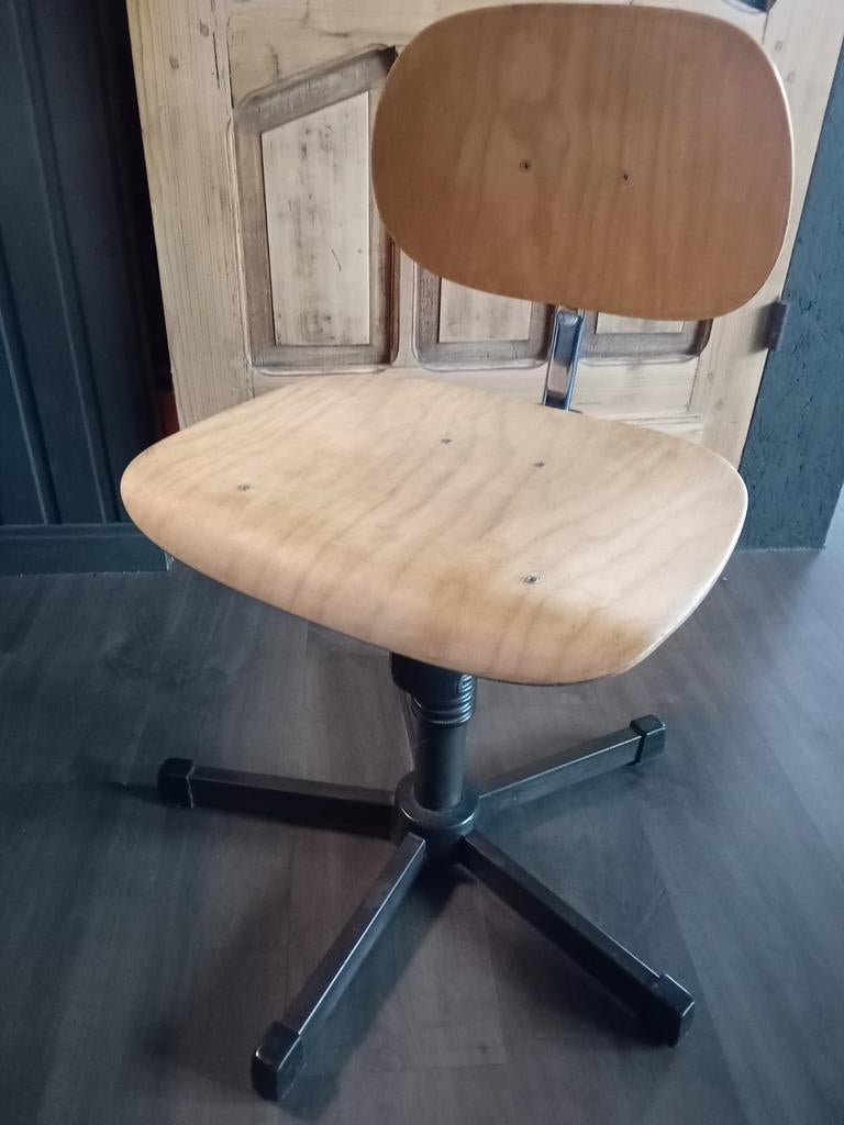 Chaise de bureau ancienne en bois, Enlèvement, Chaise de bureau