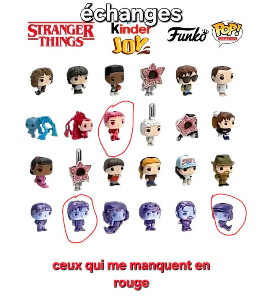 Kinder Joy Stranger Things ruilfiguren, Ophalen of Verzenden