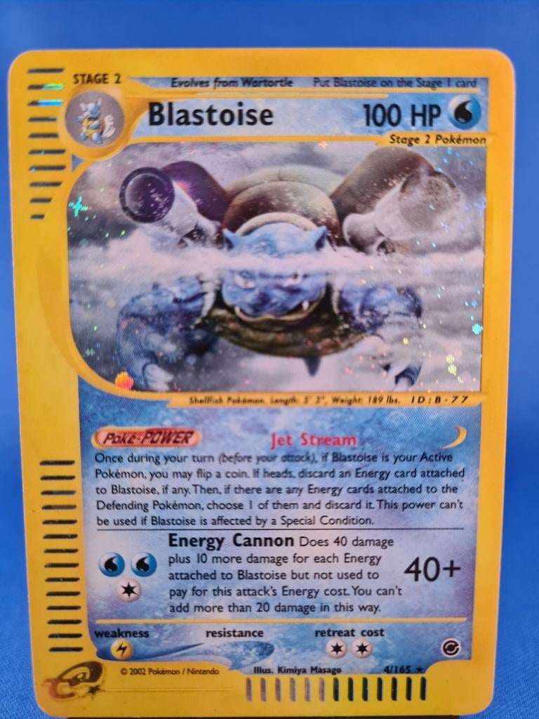 Blastoise 4/165 - Expedition Base Set, Envoi, Utilisé