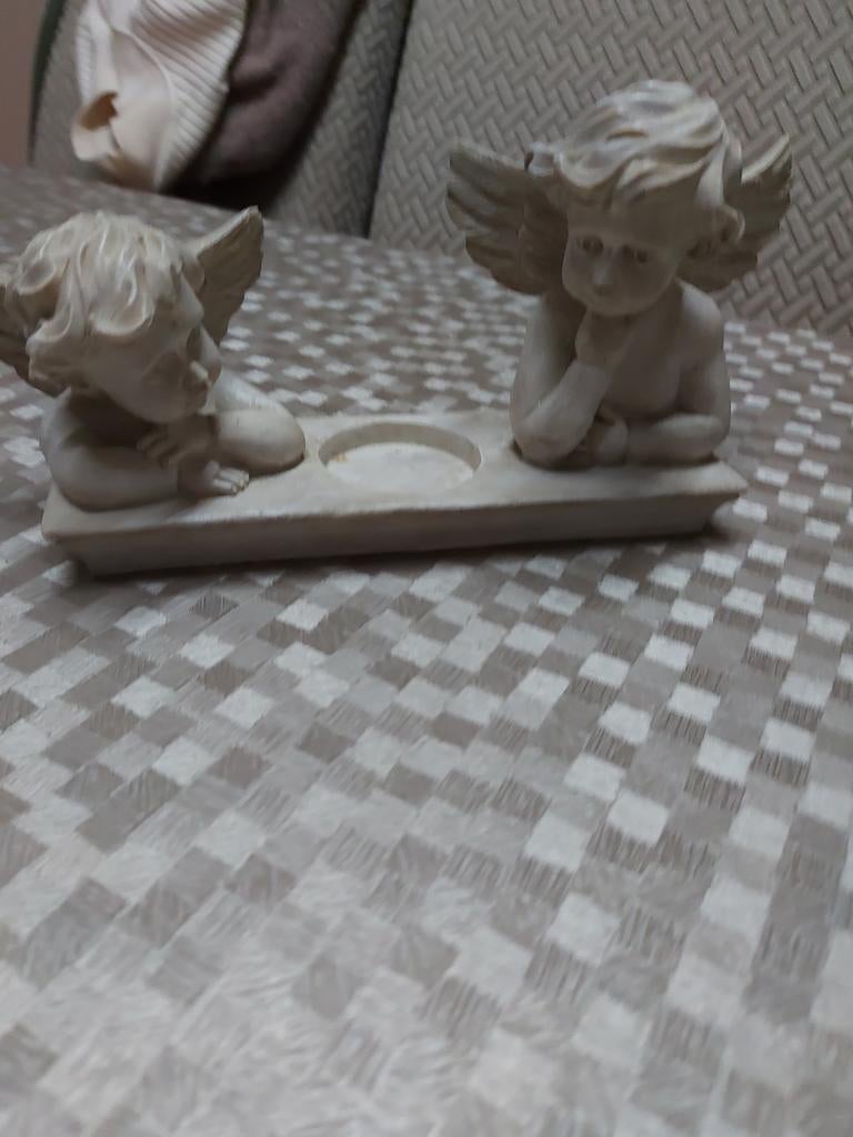 Engelenbeeldje theelichthouder, Huis en Inrichting, Ophalen of Verzenden