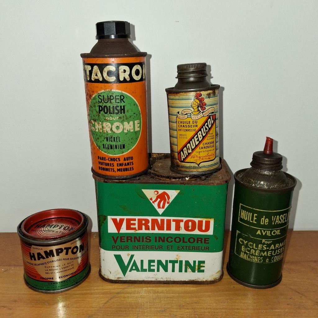 Lotje decoratieve vintage blikken, Ophalen of Verzenden