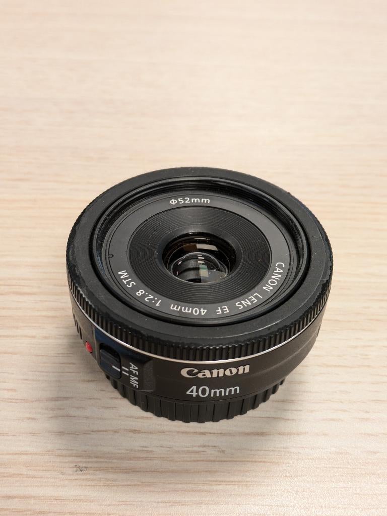 Canon 40mm 2.8 pancake lens, Ophalen, Zo goed als nieuw, Standaardlens