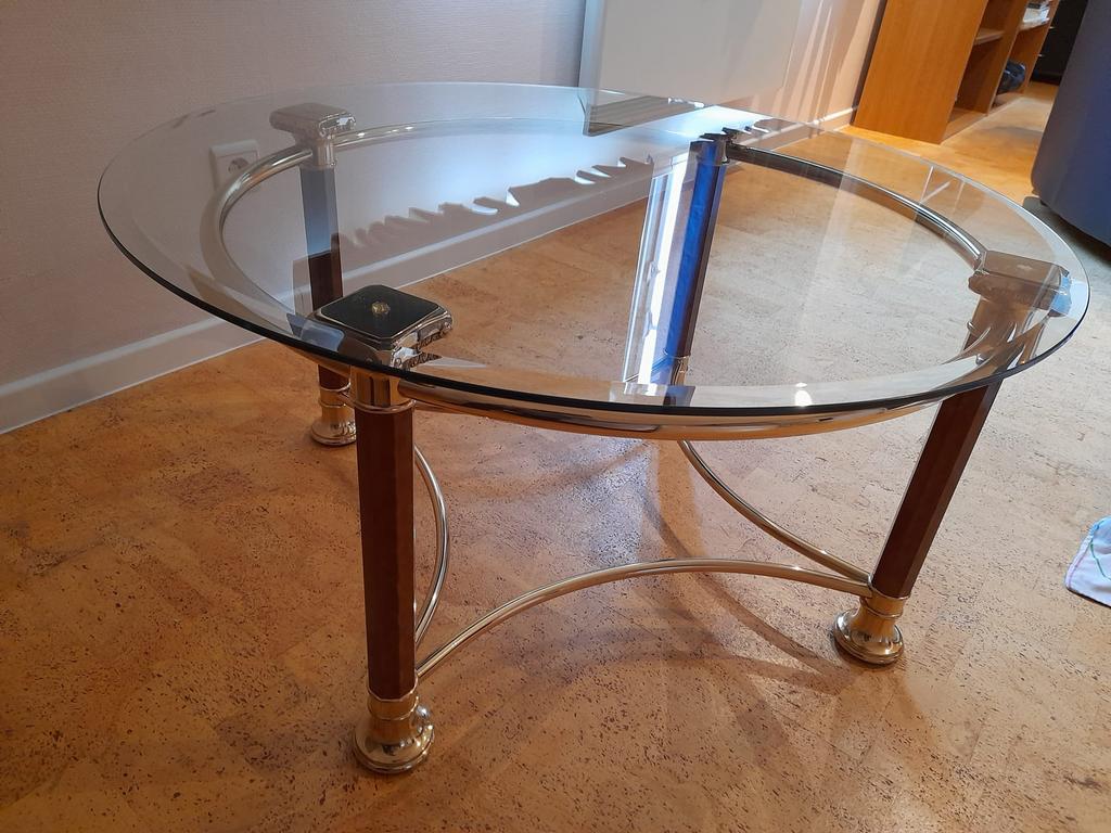 Ronde salontafel, Enlèvement, Comme neuf, Verre