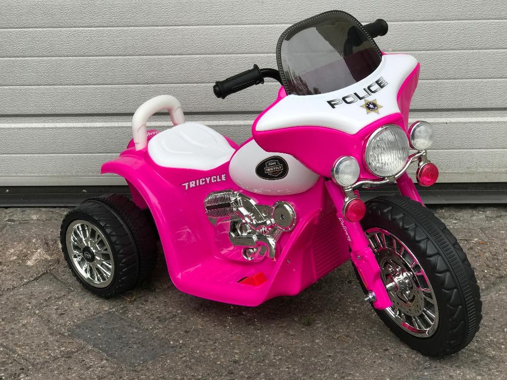 Elektrische kindermotor Harley Politiemotor look 6v roze NIE, Ophalen of Verzenden, Nieuw