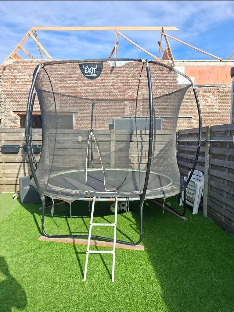 Exit Silhouette trampoline diameter 305 cm zwart, Kinderen en Baby's, Speelgoed | Buiten | Trampolines, Ophalen