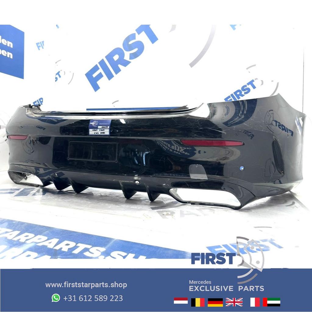 A205 C205 C63s AMG ACHTERBUMPER zwart wit grijs Mercedes C K, Gebruikt, -, Ophalen of Verzenden, Achter