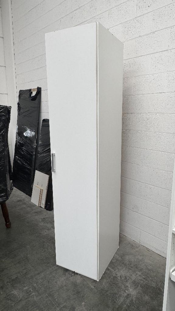Armoire blanche, 50x60x225 cm = 65€, Caravanes & Camping, Enlèvement, Utilisé