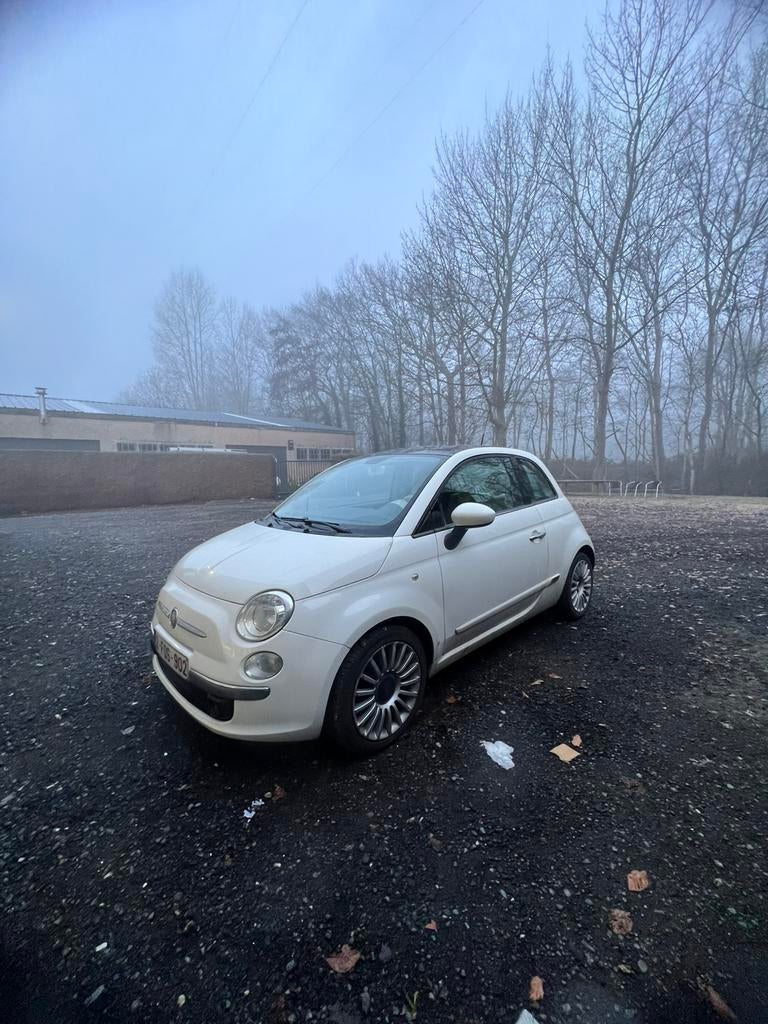 Fiat 500 beige, 1305 kg, Stof, Beige, Handgeschakeld