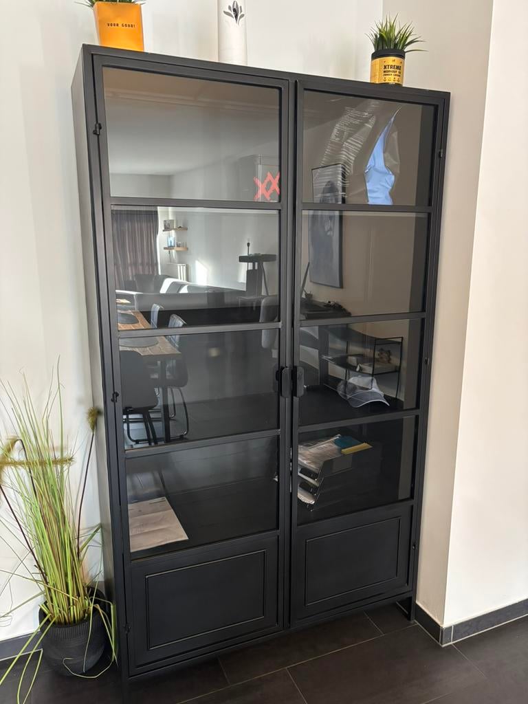 Vitrine kast, Huis en Inrichting, Kasten | Vitrinekasten, Ophalen, Zo goed als nieuw