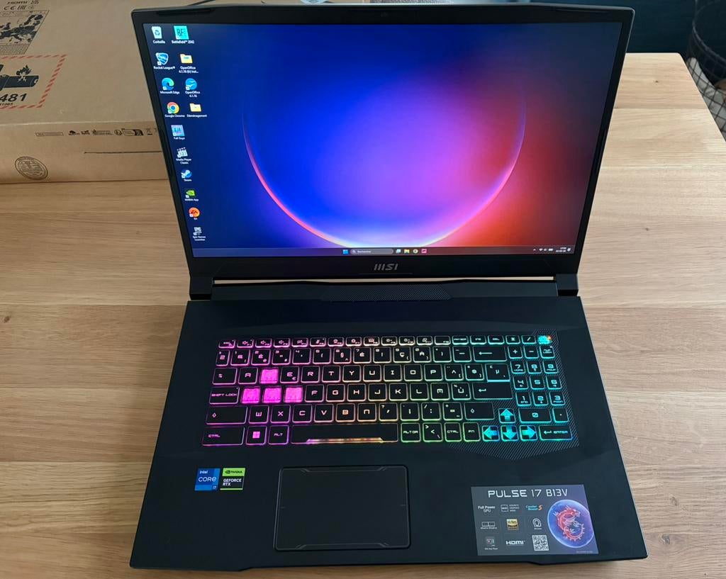 Pc portable gaming MSI Pulse 17, Informatique & Logiciels, 32 GB, 17 pouces ou plus, Comme neuf, 4 Ghz ou plus