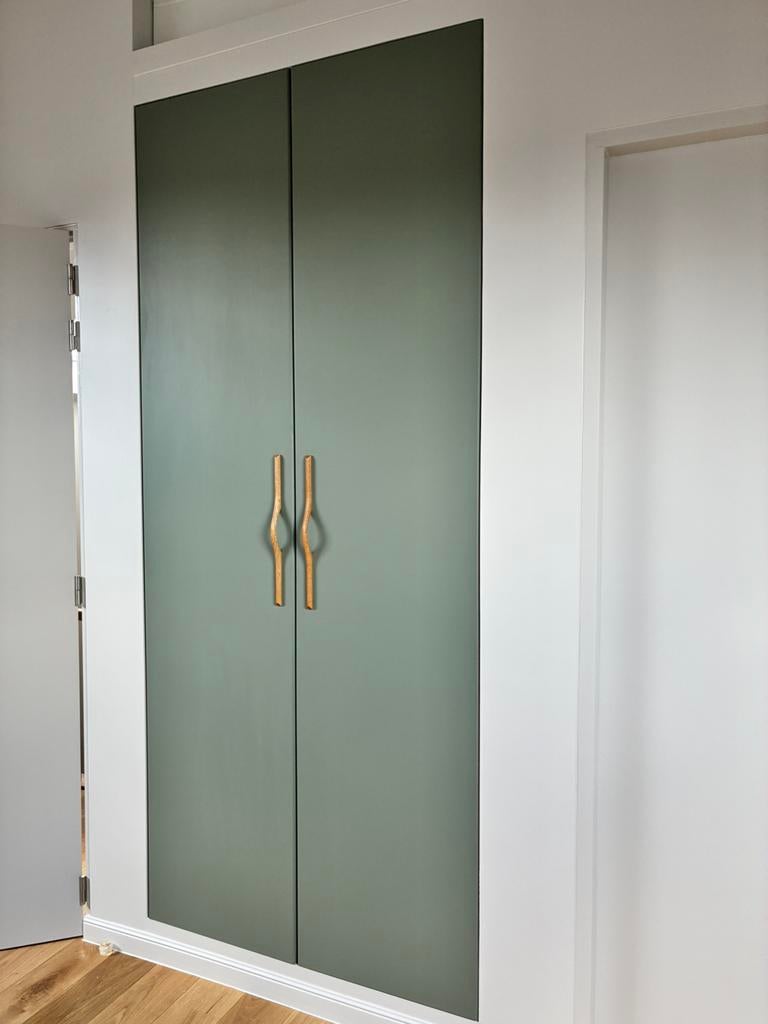 8 portes IKEA REINSVOLL – Vert gris élégant –  comme neuves, Maison & Meubles, Enlèvement, Comme neuf